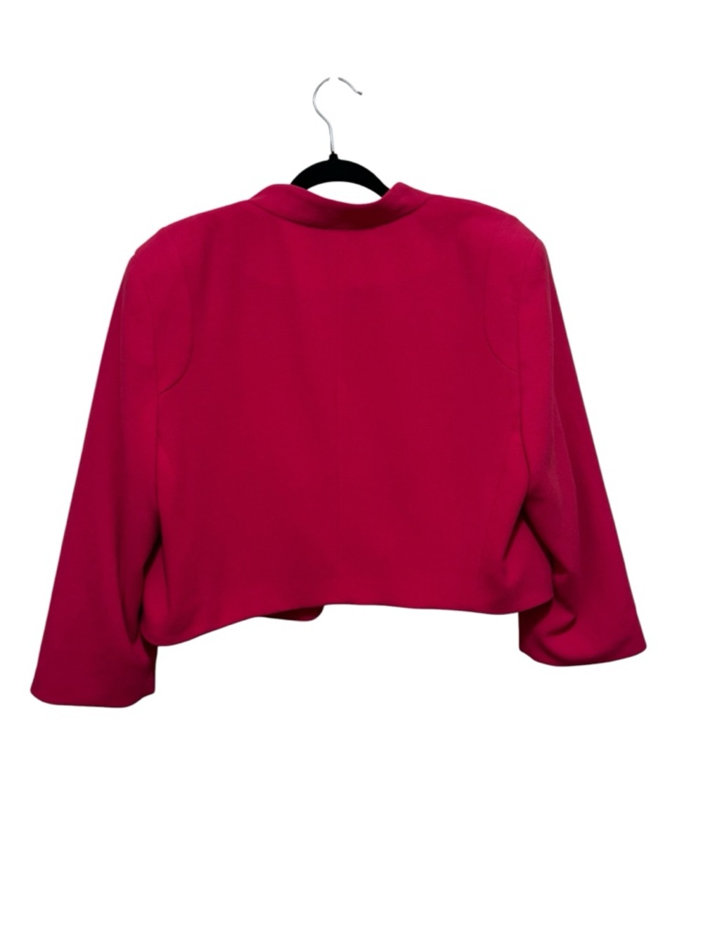 Worthington Hot Pink Open-Front Cropped Blazer - Picture 4 of 6